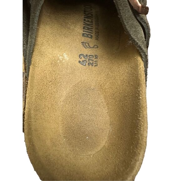 Birkenstock Boston Suede Leather Clogs - Picture 11 of 13